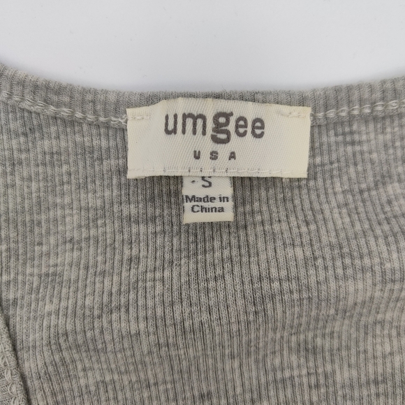Umgee Grey Lace tunic tank S - Picture 3 of 5